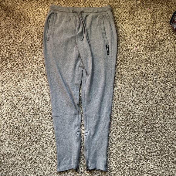 YoungLA Jogger Pants Mens L Gray Athletic Slim Fit Workout Sweatpants Pockets - Picture 1 of 7